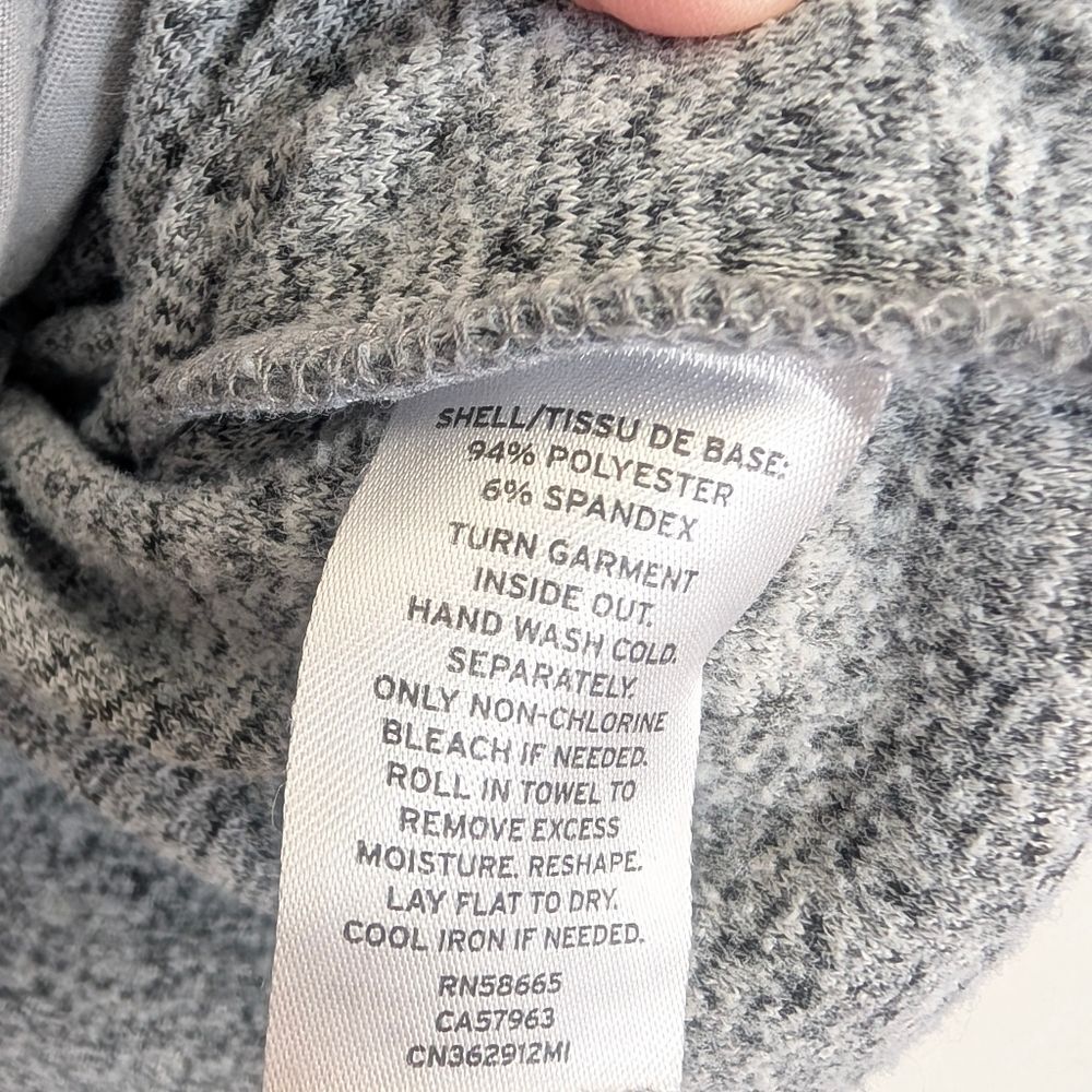 Caslon Grey Zip Back Pullover Sweater Top Size M/L Oversized - Picture 9 of 11